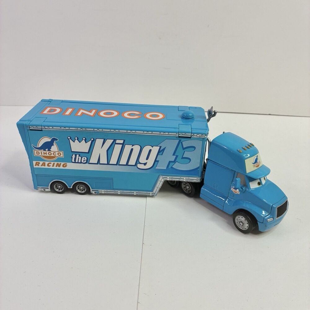 Disney Pixar Cars Dinoco The King #43 Hauler Semi & Trailer *READ*